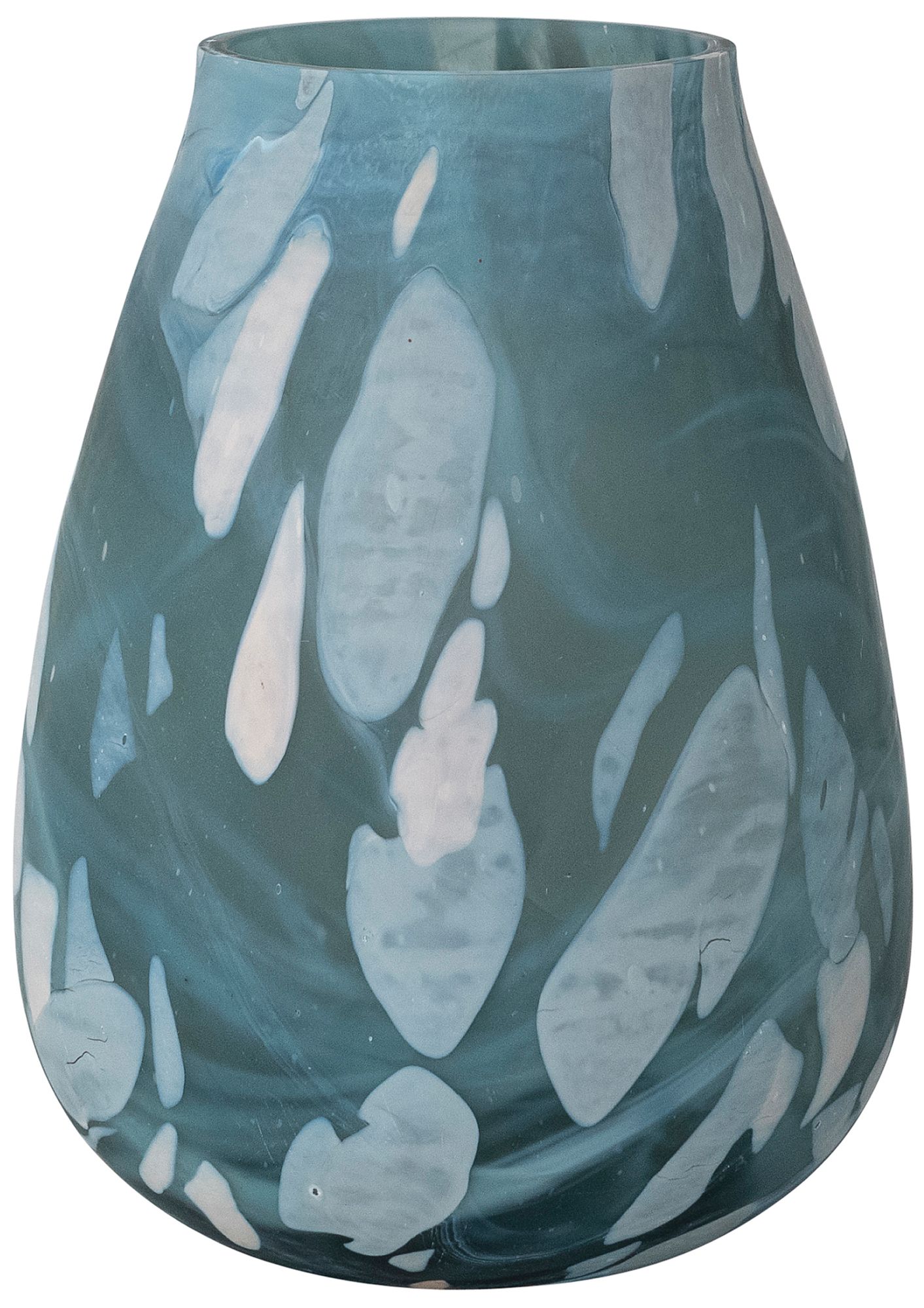 Image 2 Round Art Glass Vase, Multicolor