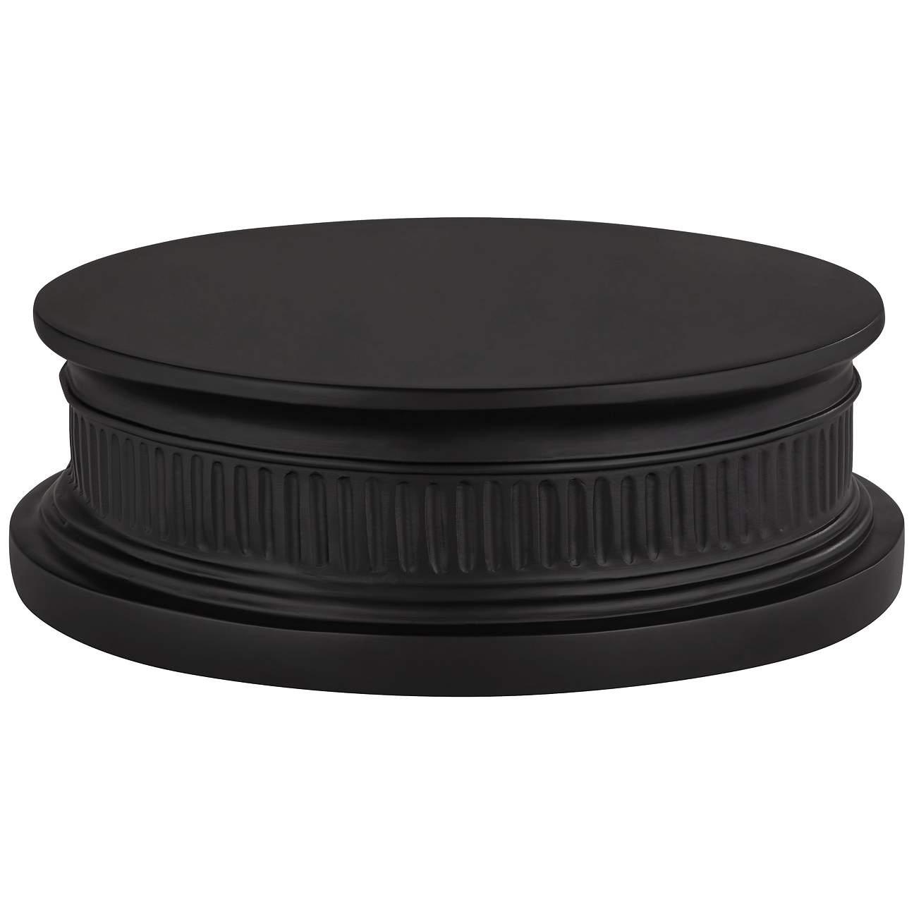 Round Black Finish 12 3/4