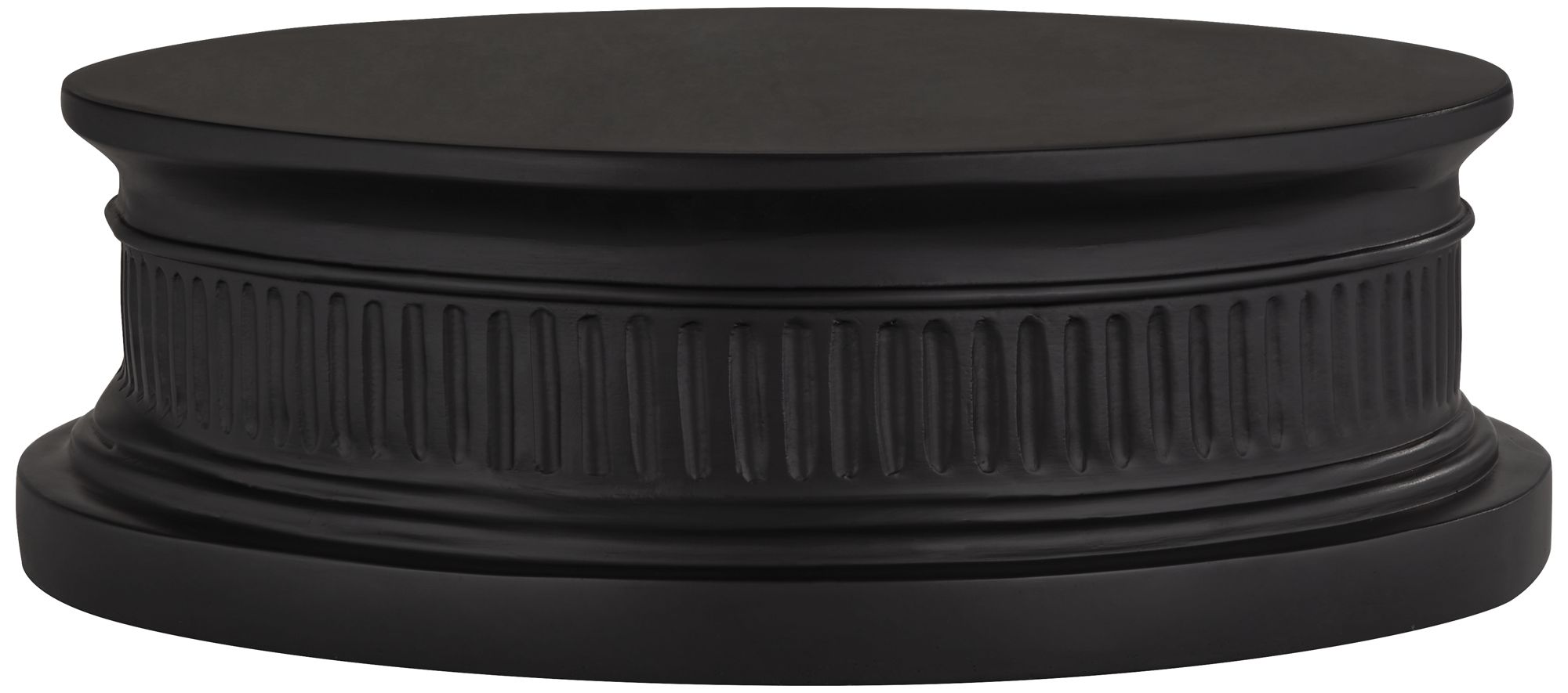 Round Black Finish Pedestal Lamp Riser 98R75 Lamps Plus