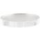 Round Clear Acrylic 7" Wide x 1" High Pedestal Lamp Riser Stand