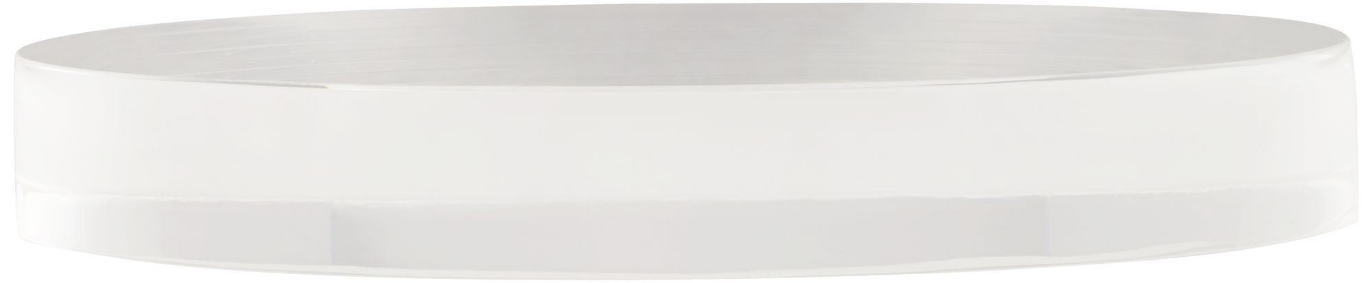 Image 3 Round Clear Acrylic 7" Wide x 1" High Pedestal Lamp Riser Stand more views