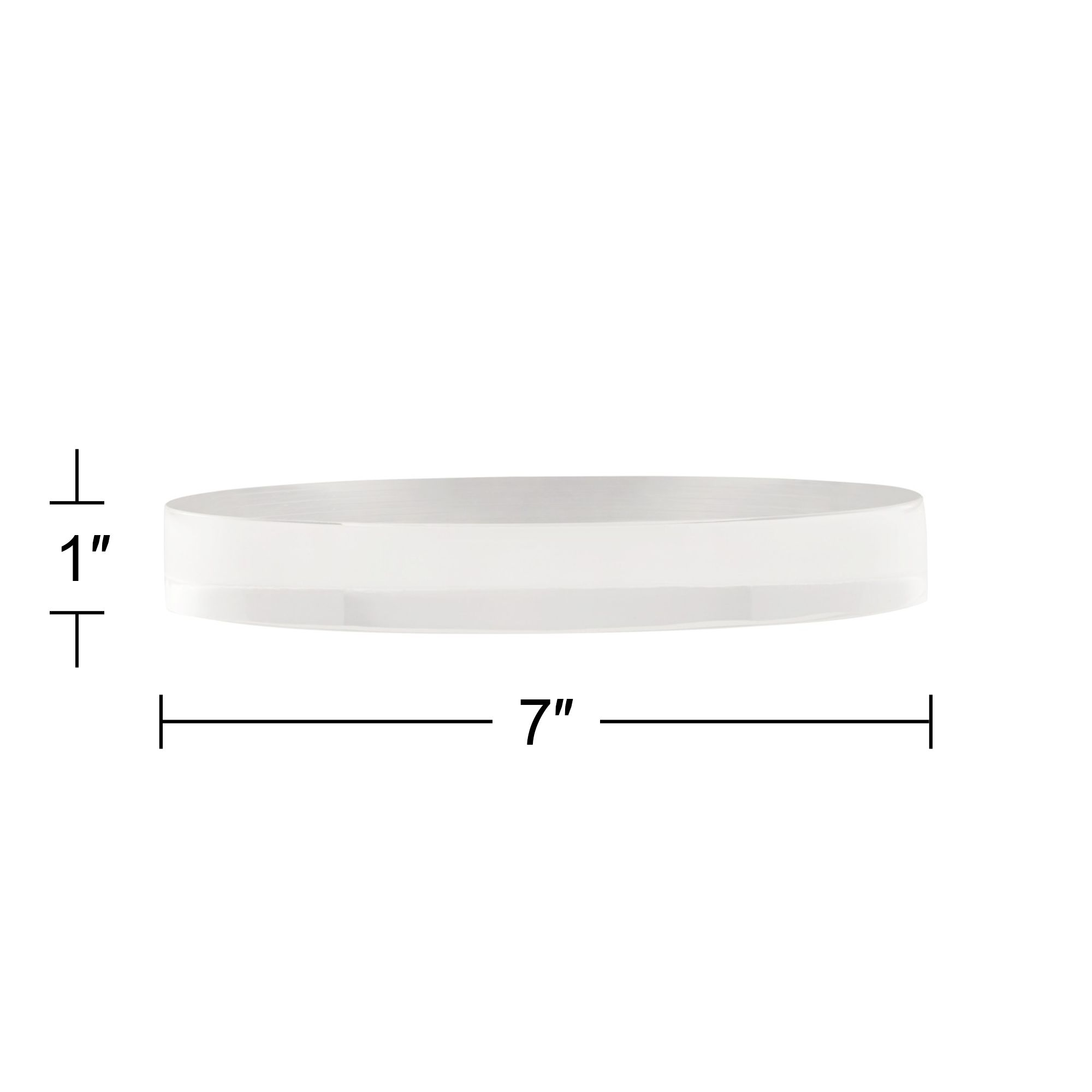 Image 4 Round Clear Acrylic 7" Wide x 1" High Pedestal Lamp Riser Stand more views