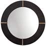 Round Cross Stitch 36" Round Mirror, Espresso Hide