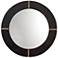 Round Cross Stitch 36" Round Mirror, Espresso Hide