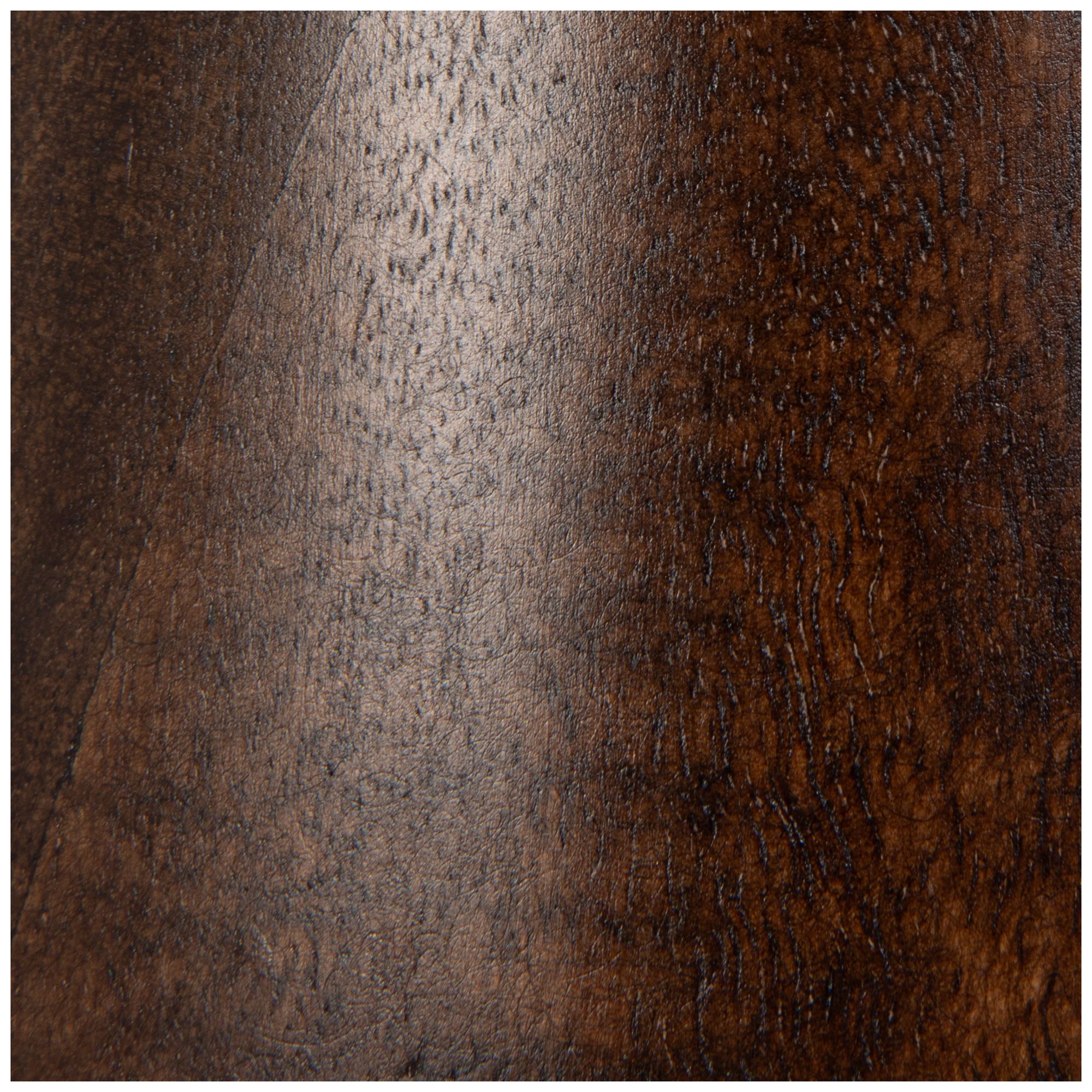 Image 7 Round Glass and Mango Wood Accent Table, Brown more views