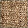 4_Round Handwoven Seagrass Tray with Scalloped Edge and Handles, Natural more views