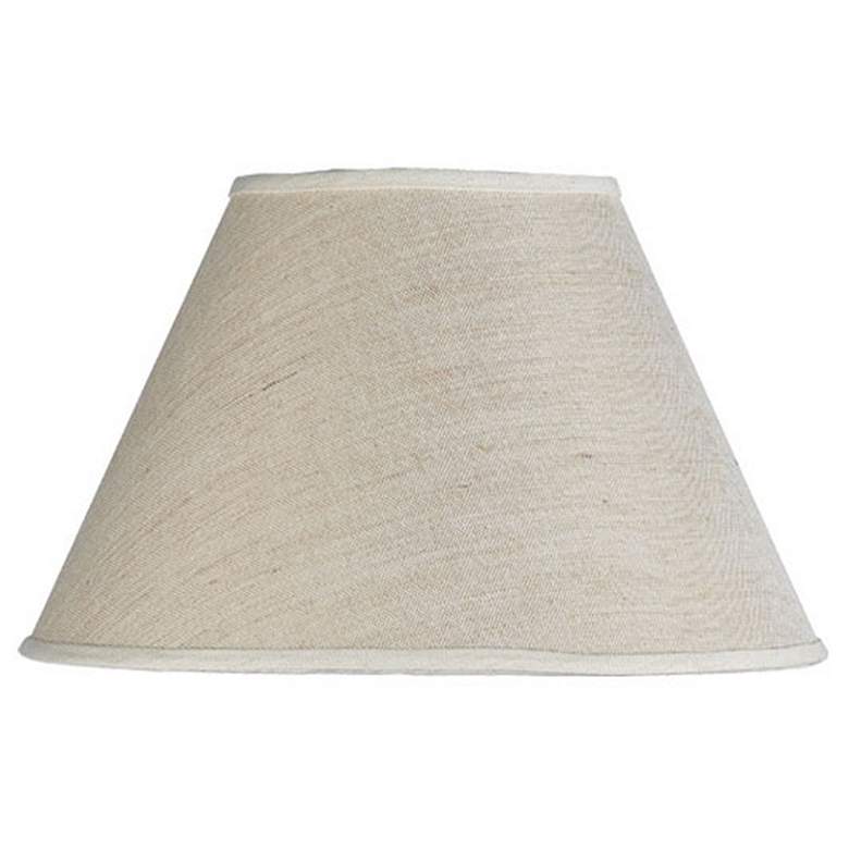 Image 1 Round Linen Neutral Hardback Lamp Shade 8.25x17x11 (Spider)