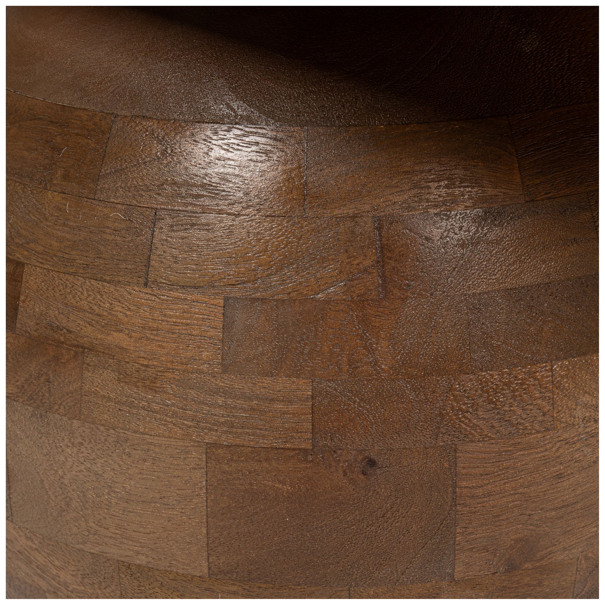 Image 7 Round Mango Wood Coffee Table with Ball and Beam Base more views