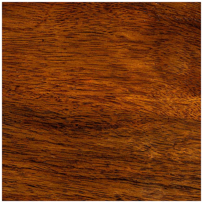 Image 5 Round Mango Wood Coffee Table with Bobbin Legs in Walnut more views