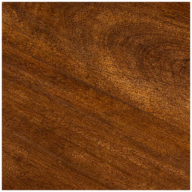 Image 5 Round Mango Wood Coffee Table with Stacked End Grain Base more views