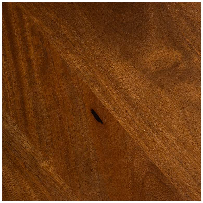 Image 5 Round Mango Wood Dining Table with Arched Base more views