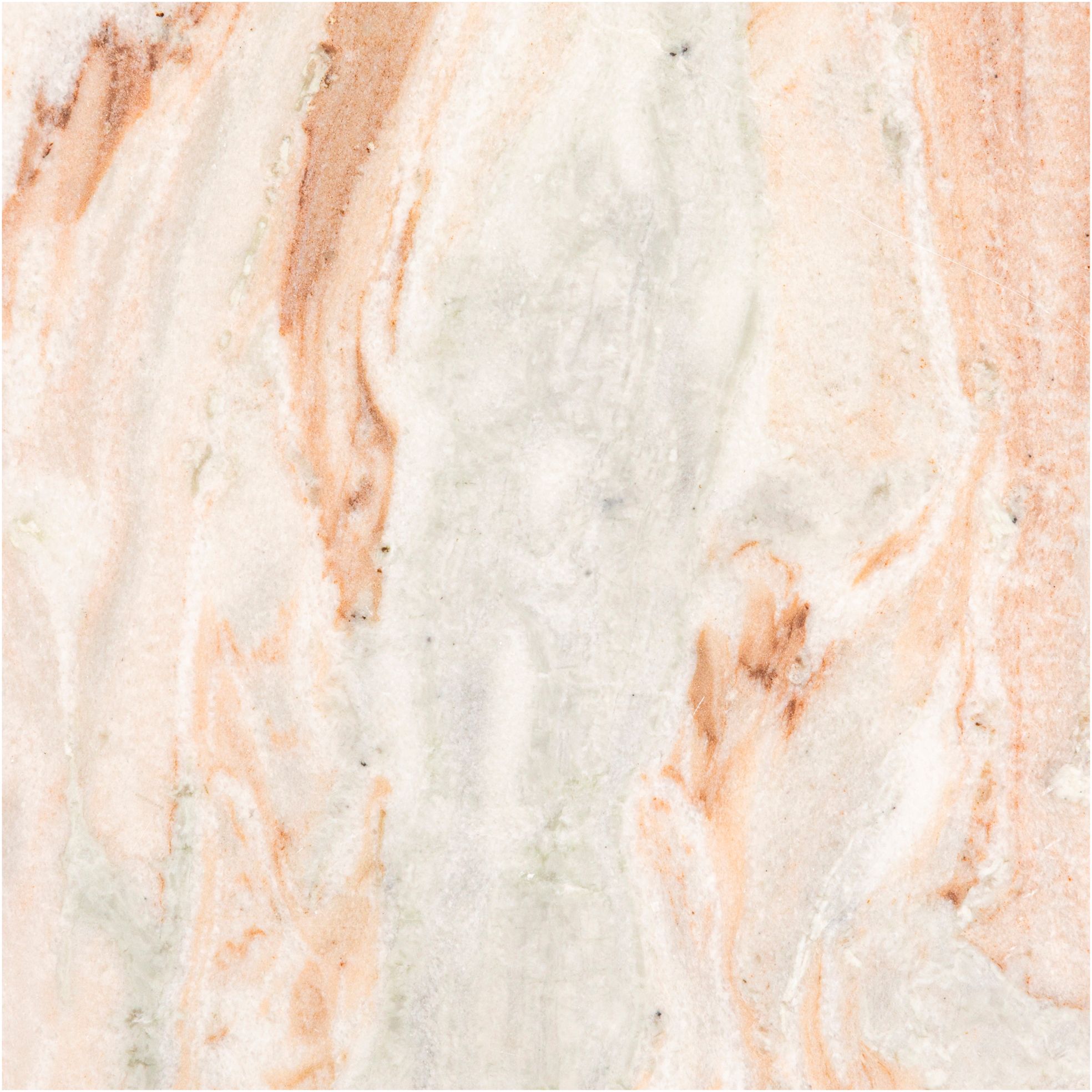 Image 6 Round Mango Wood Fluted Coffee Table with Marble Top more views