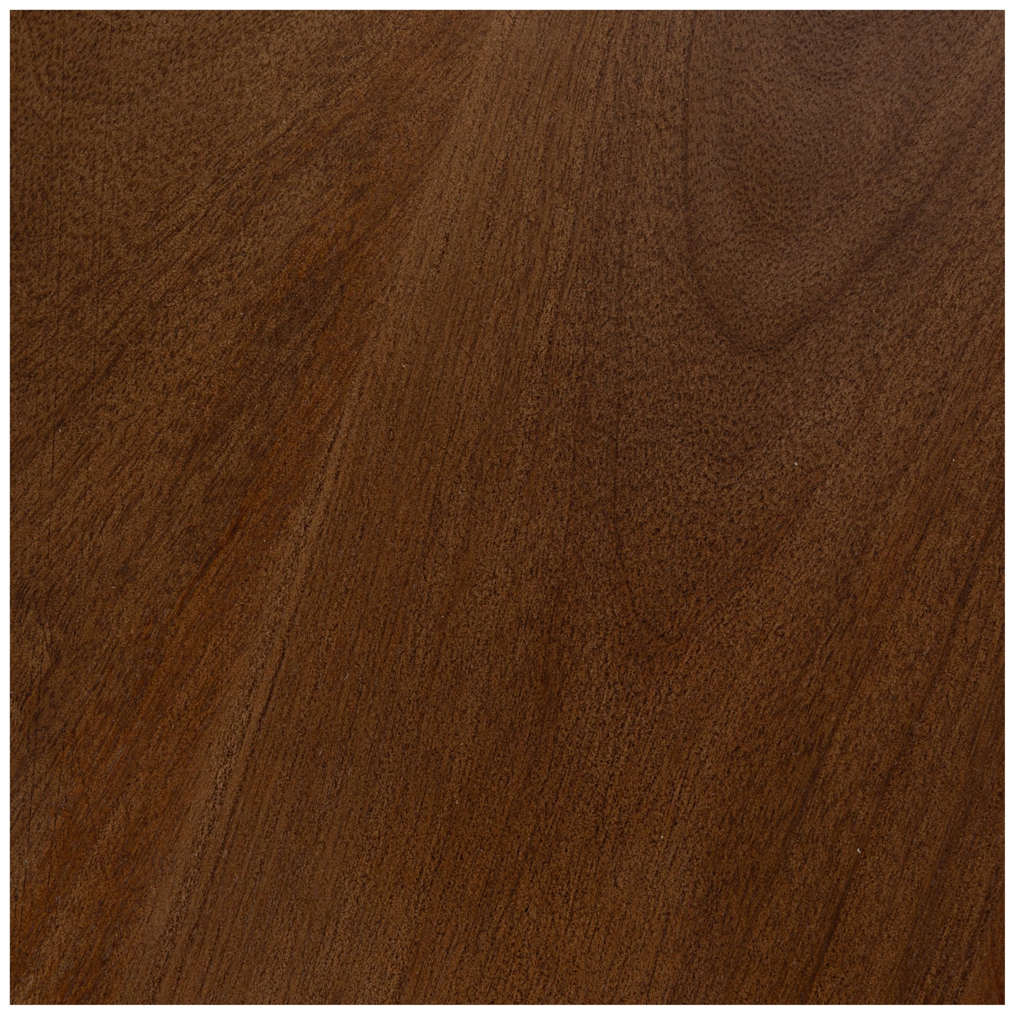 Image 5 Round Mango Wood Side Table, Walnut Finish more views