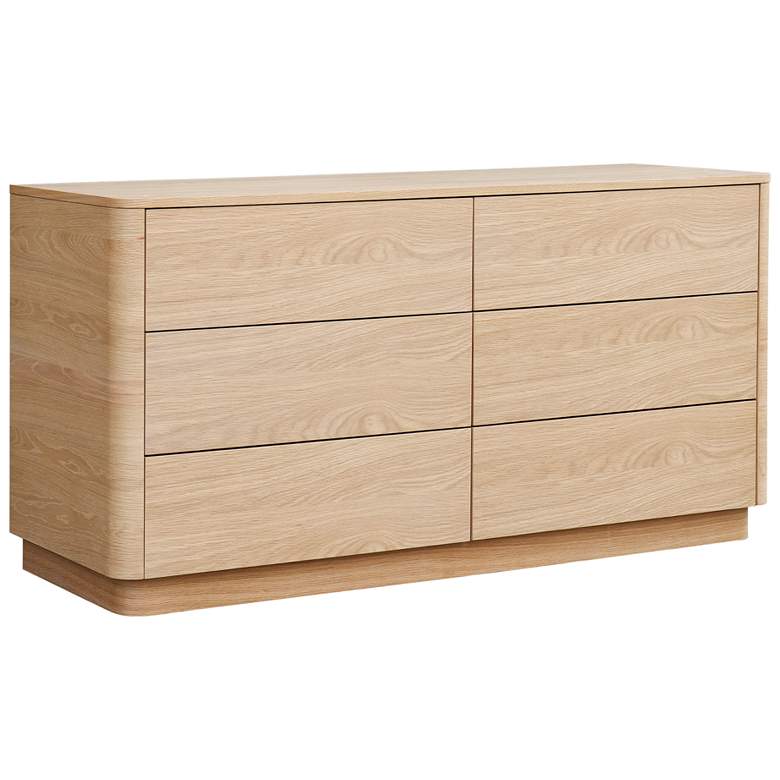 Image 2 Round Off Dresser Light Oak Brown more views