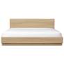 1_Round Off King Bed Light Oak Brown
