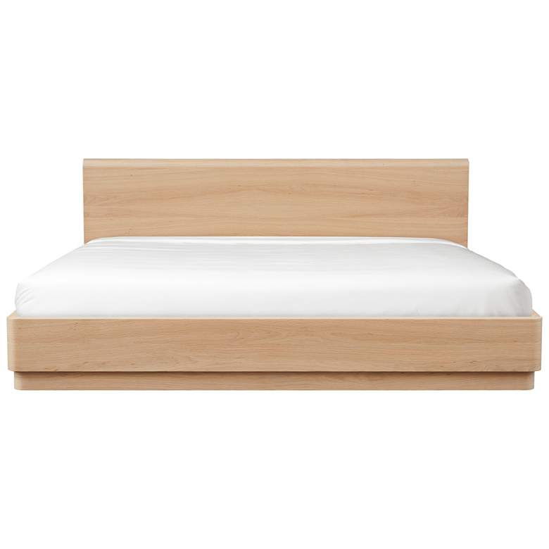 Image 7 Round Off Queen Bed Light Oak Brown more views