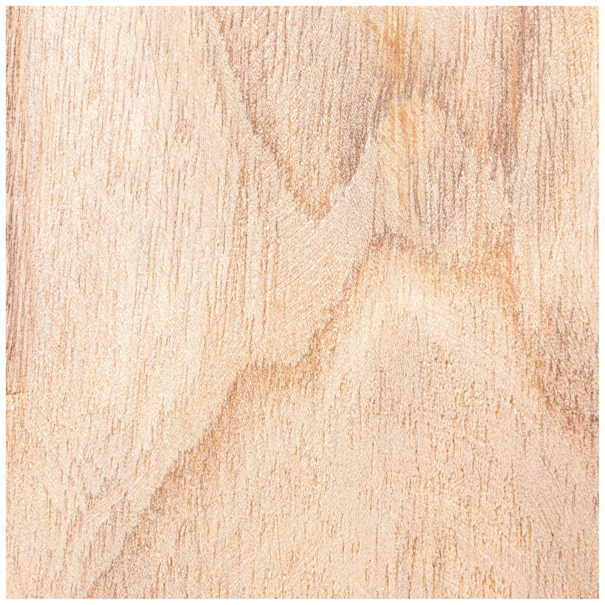 Image 5 Round Paulownia Wood Planters, Natural, Set of 2 more views