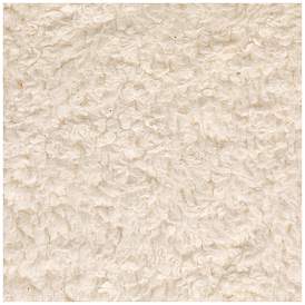 Image5 of Round Sherpa Upholstered Pouf with Pine Wood Feet, Cream and Natural more views