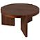 Round Tri-Pod Slat Mango Wood Coffee Table