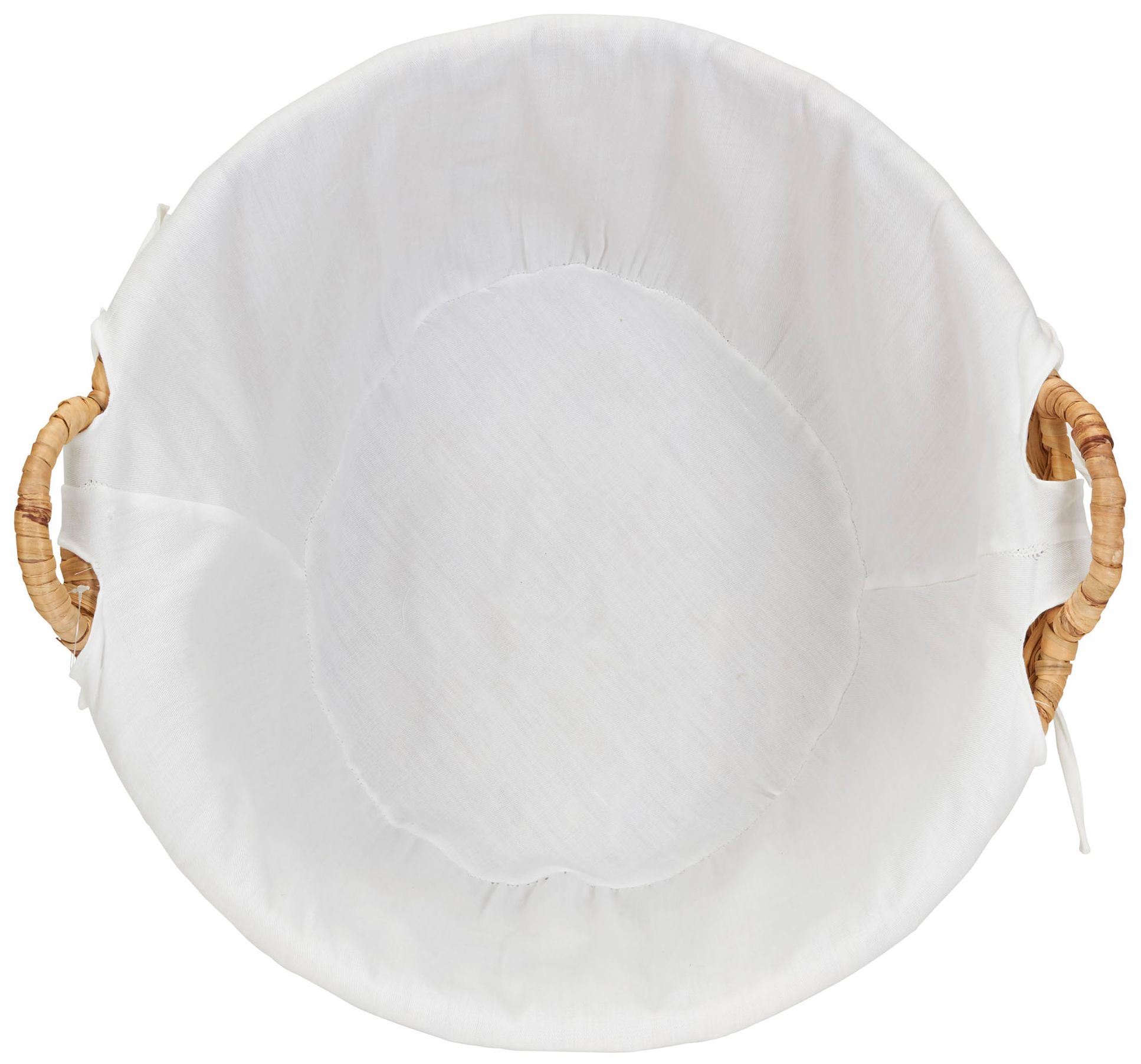 Image 7 Round Water Hyacinth Wicker Laundry Bask more views