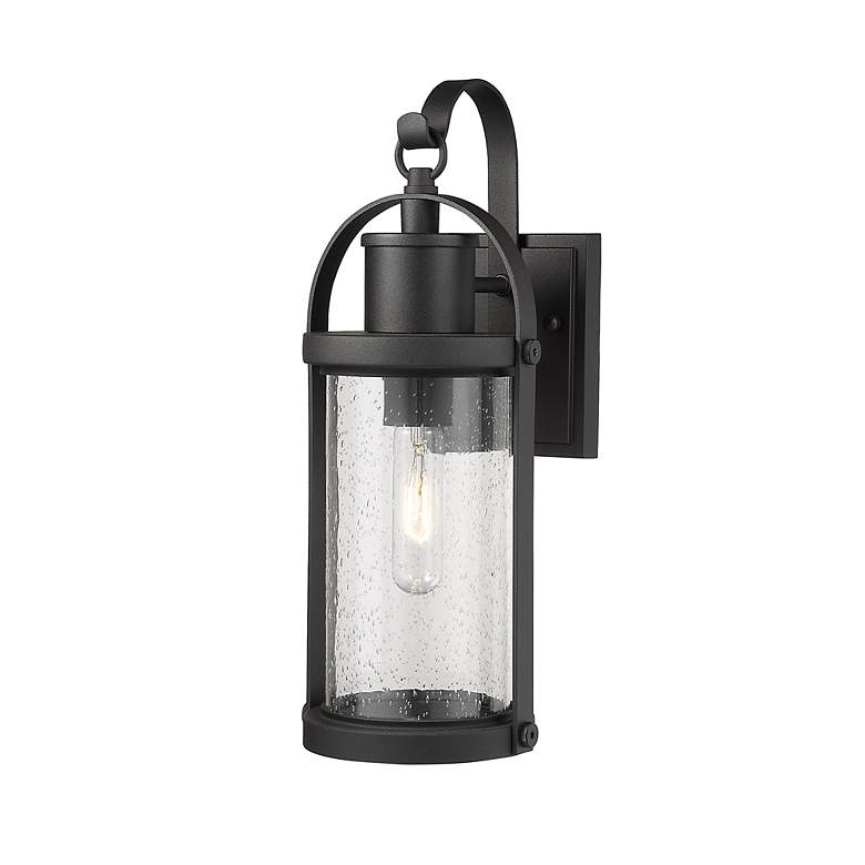 Image 4 Roundhouse 15 3/4" High Black Outdoor Wall Light more views