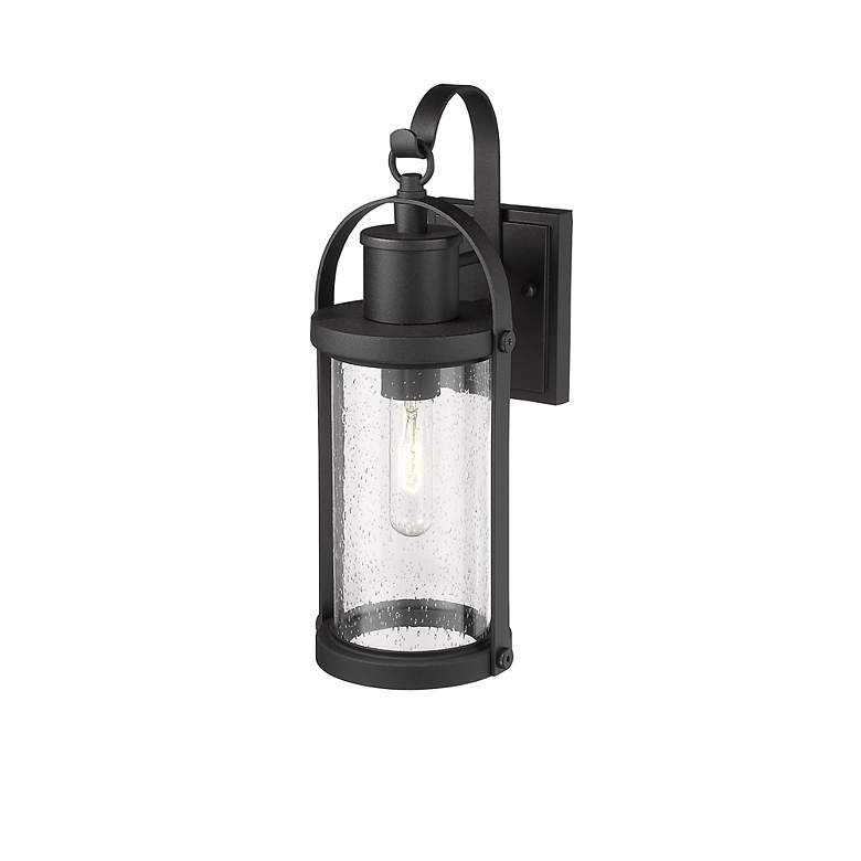 Image 5 Roundhouse 15 3/4" High Black Outdoor Wall Light more views