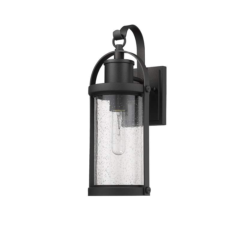 Image 6 Roundhouse 15 3/4" High Black Outdoor Wall Light more views