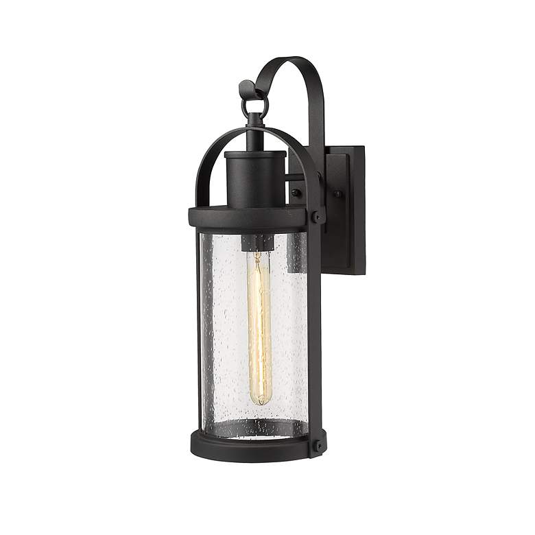 Image 4 Roundhouse 19 1/2" High Black Outdoor Wall Light more views