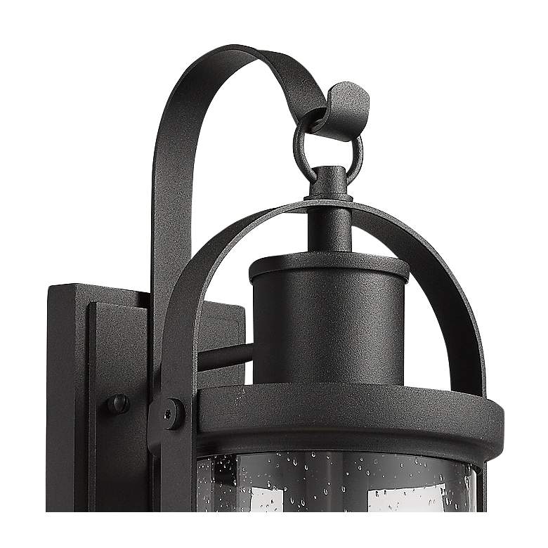 Image 4 Roundhouse 19 1/2" High Black Outdoor Wall Light more views