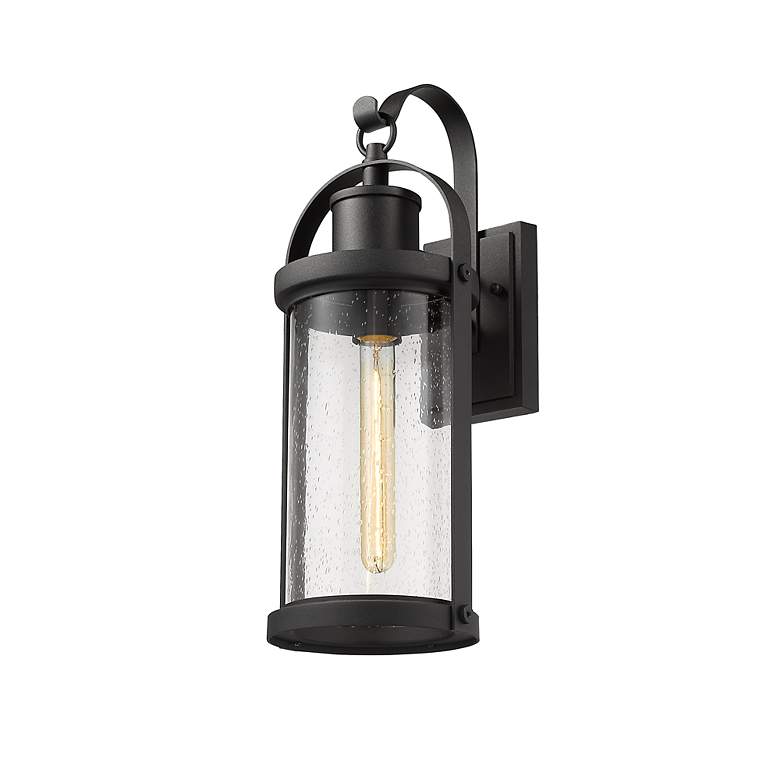 Image 5 Roundhouse 19 1/2" High Black Outdoor Wall Light more views
