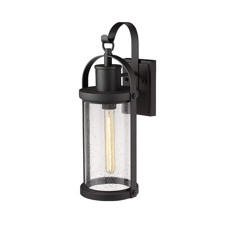 Image 6 Roundhouse 19 1/2" High Black Outdoor Wall Light more views