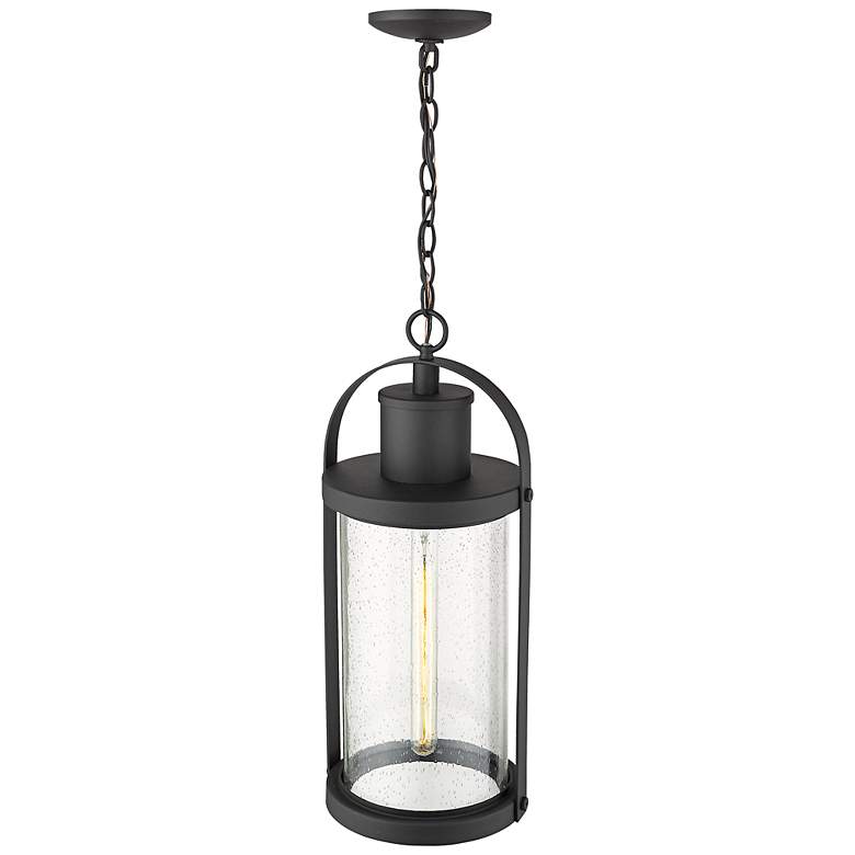 Image 3 Roundhouse 22 1/2" High Black Outdoor Hanging Light more views