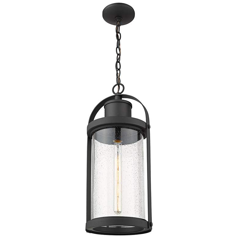 Image 5 Roundhouse 22 1/2" High Black Outdoor Hanging Light more views