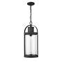 6_Roundhouse 22 1/2" High Black Outdoor Hanging Light more views