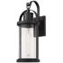 Roundhouse 24 3/4" High Black Outdoor Wall Light