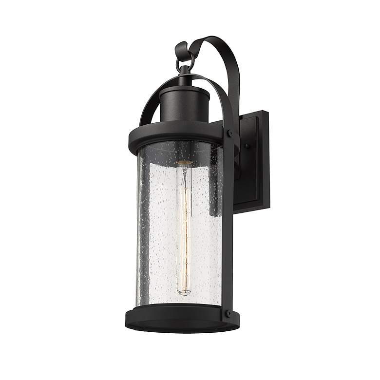 Image 3 Roundhouse 24 3/4" High Black Outdoor Wall Light more views