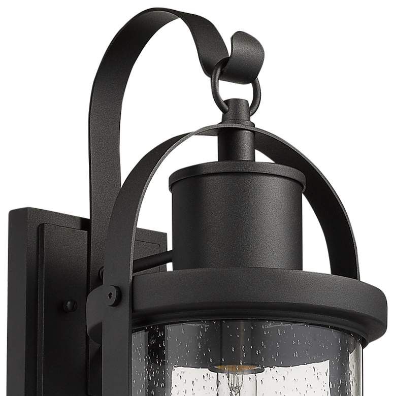 Image 4 Roundhouse 24 3/4 inch High Black Outdoor Wall Light more views
