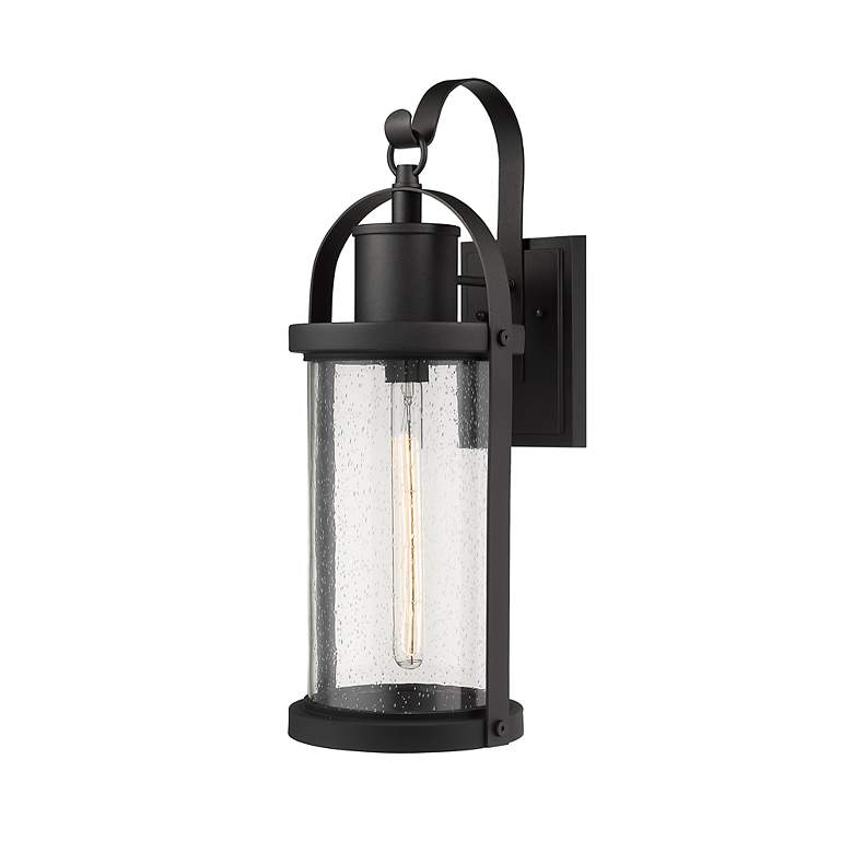 Image 4 Roundhouse 24 3/4" High Black Outdoor Wall Light more views