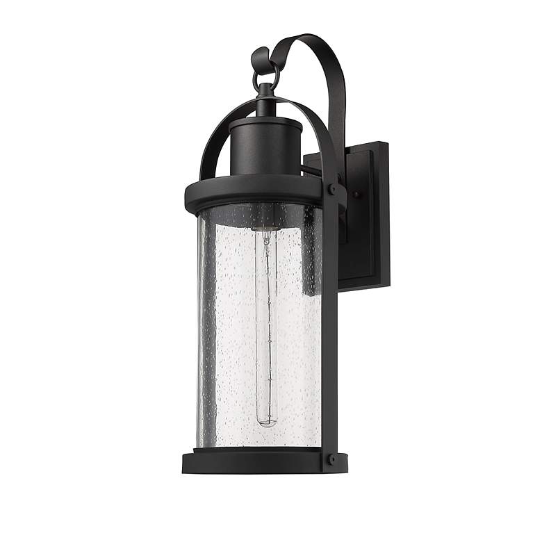 Image 6 Roundhouse 24 3/4" High Black Outdoor Wall Light more views