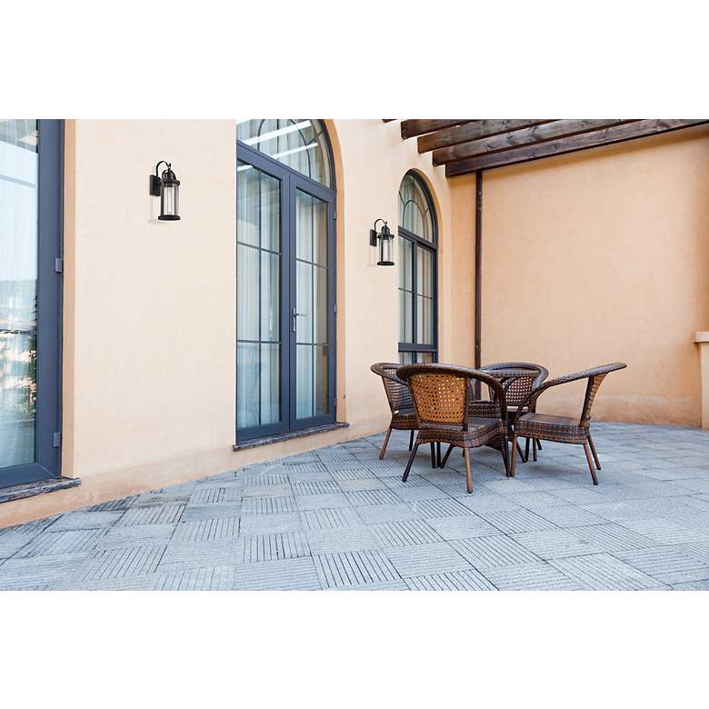Image 7 Roundhouse 24 3/4" High Black Outdoor Wall Light more views