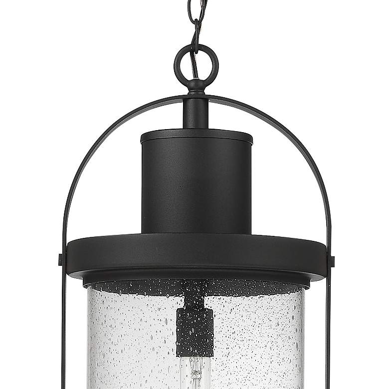 Image 4 Roundhouse 28 1/4" High Black Outdoor Hanging Light more views