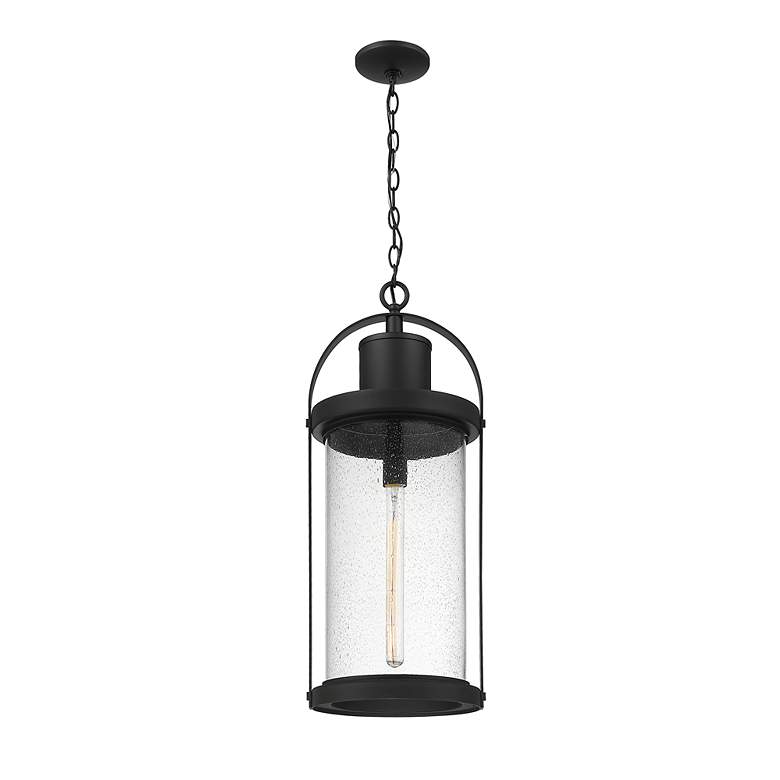 Image 5 Roundhouse 28 1/4" High Black Outdoor Hanging Light more views