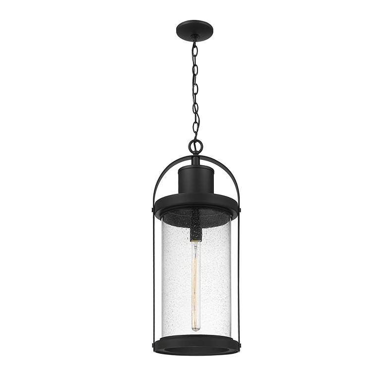 Image 5 Roundhouse 28 1/4 inch High Black Outdoor Hanging Light more views