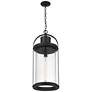 Roundhouse 28 1/4" High Black Outdoor Hanging Light in scene