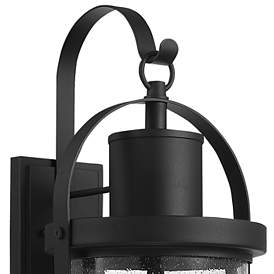 Image5 of Roundhouse 31 3/4" High Black Outdoor Wall Light more views