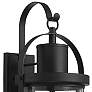 Roundhouse 31 3/4" High Black Outdoor Wall Light in scene