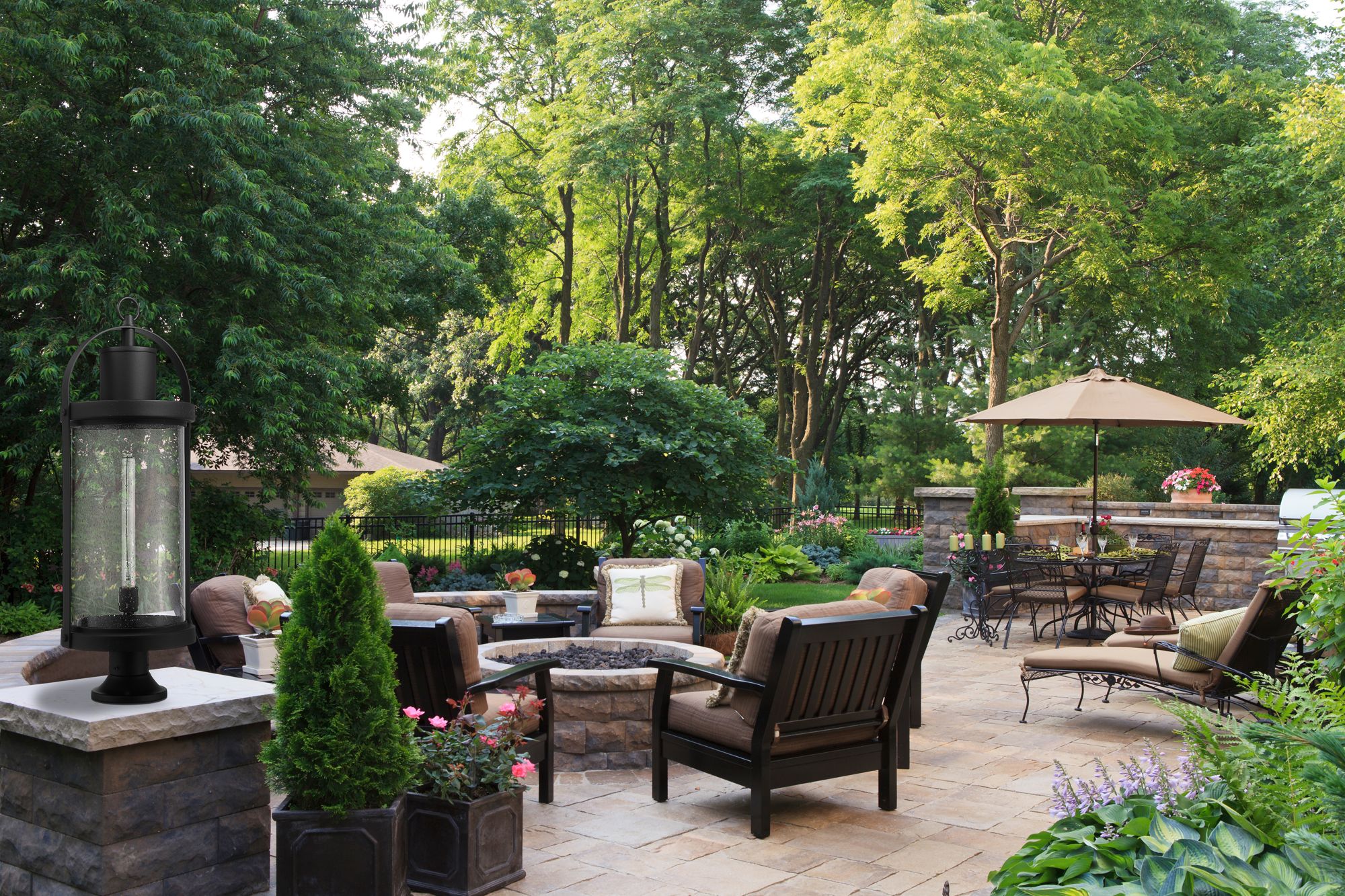 Image 5 Roundhouse 33 1/4" High Black Outdoor Pier Mount Light more views