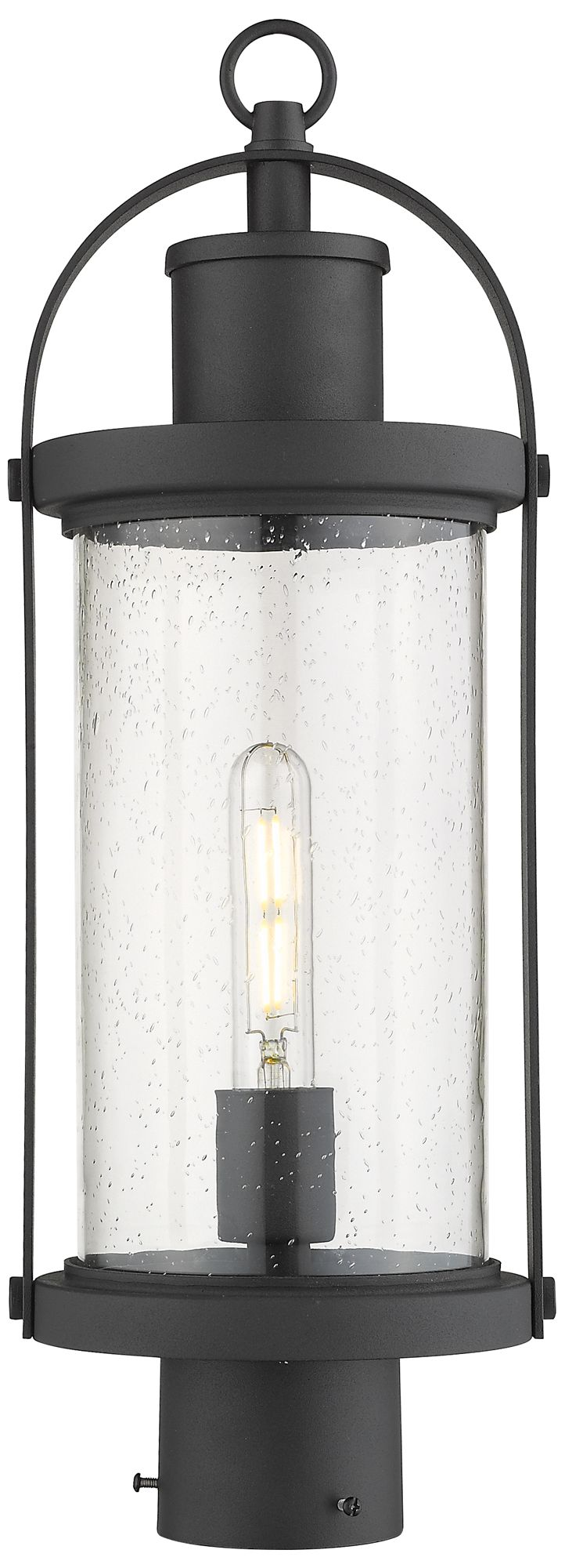 Roundhouse by Z-Lite Black 20.5 inch 1 Light Outdoor Post Mount Fixture