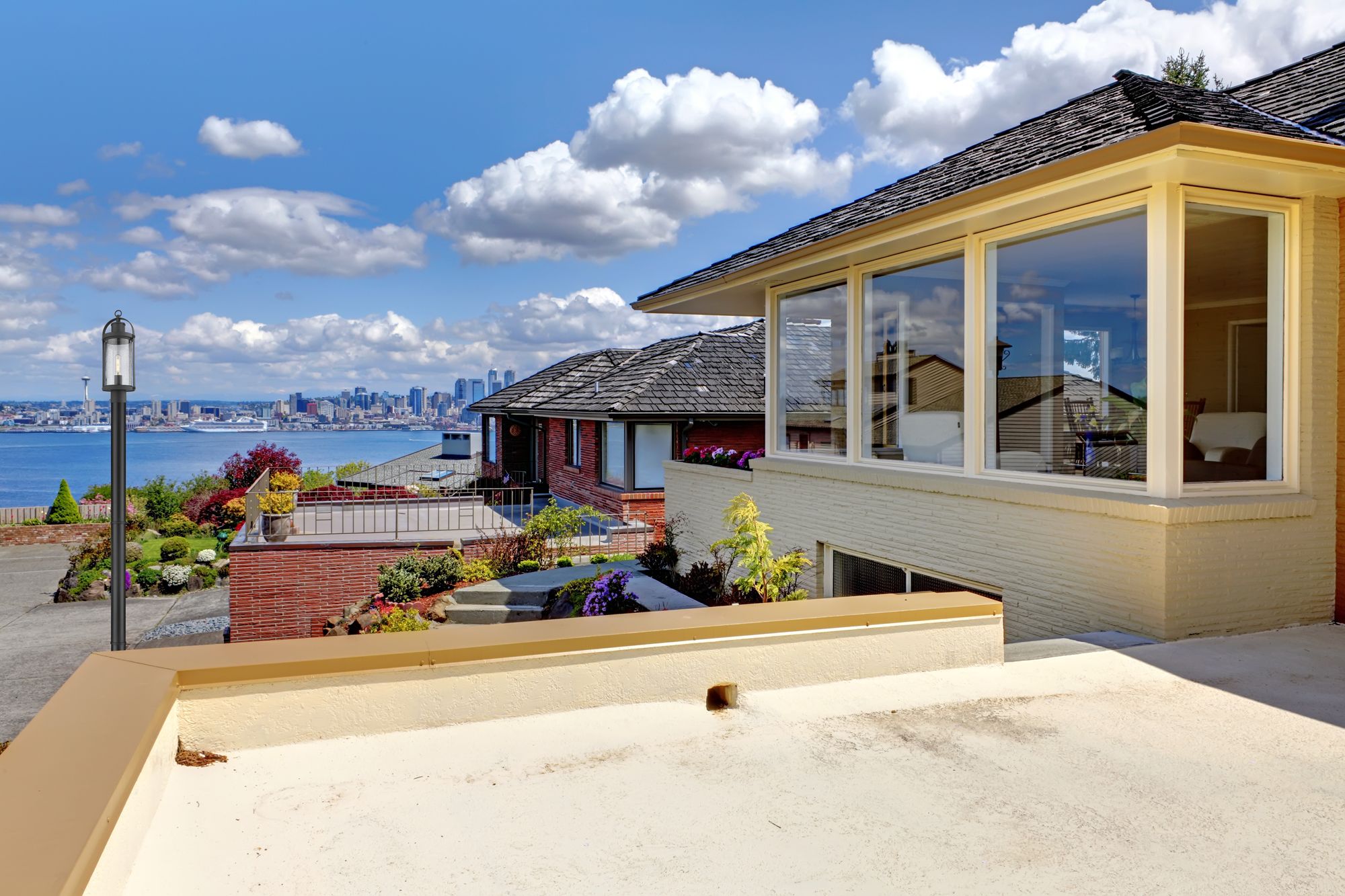 Image 2 Roundhouse by Z-Lite Black 94 inch 1 Light Outdoor Post Mounted Fixture more views