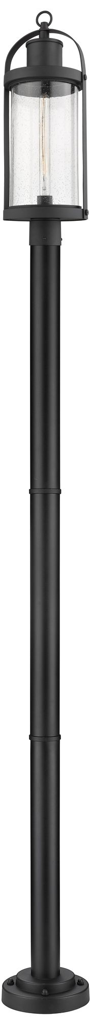 Roundhouse by Z-Lite Black 98.5 inch 1 Light Outdoor Post Mounted Fixture